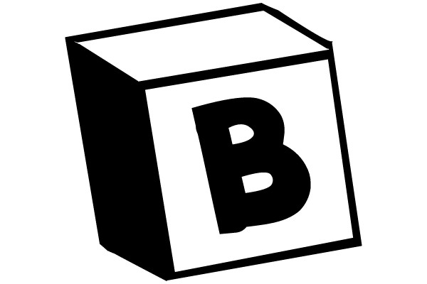 Block with 'B'