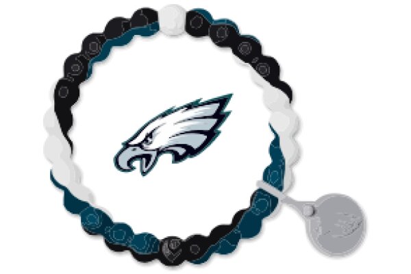 A Baltimore Ravens Bracelet with a Silver Spoon Charm