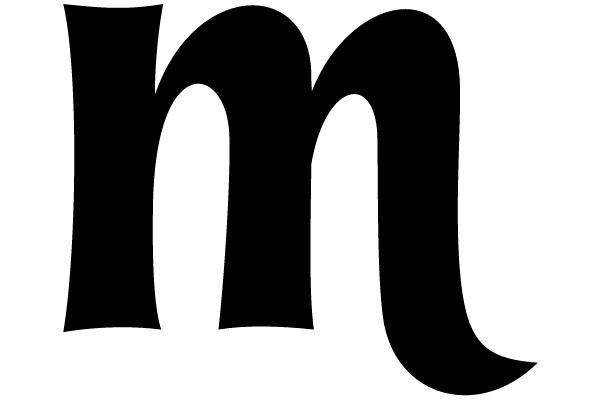 Bold Gothic 'm'