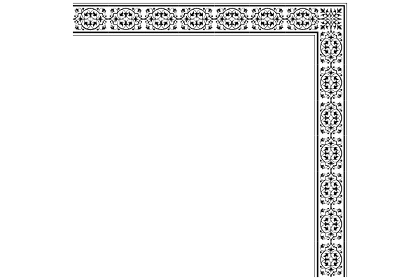 Ornate Vintage Flourish Ornament: A Timeless Border Design