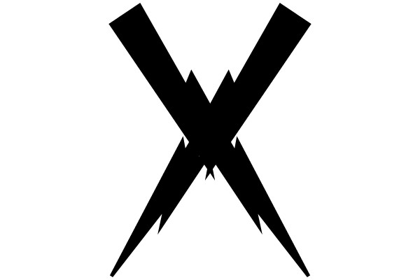 Intersecting Black X's