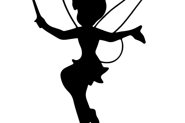 Silhouette of a Dancing Fairy