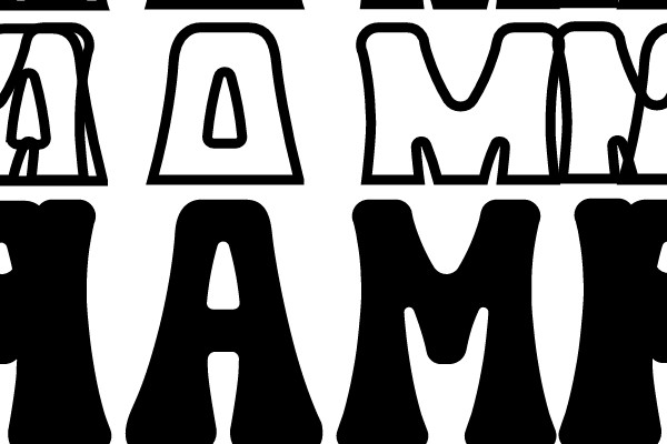 Typographic Art: A Stylish Display of the Word 'BOY' and the Letters 'M' and 'A' in a Modern, Minimalist Design.