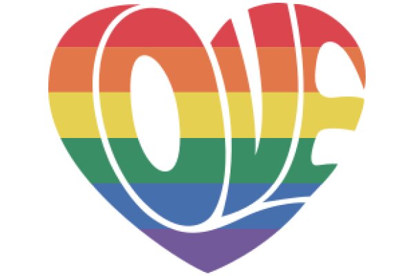 Vibrant Rainbow Heart Logo