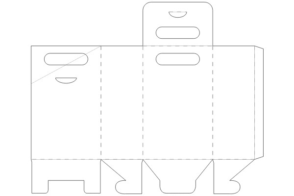 3D White and Black Cube Diagram