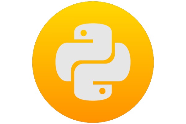 Vibrant Yellow Icon with Snake Symbol