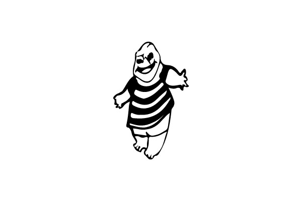 Spooky Striped Figure