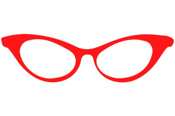 Vintage Red Butterfly Glasses