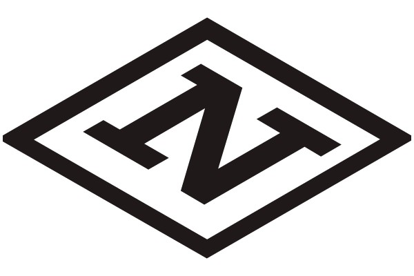 Interlocking Letter N Symbol in Diamond Shape