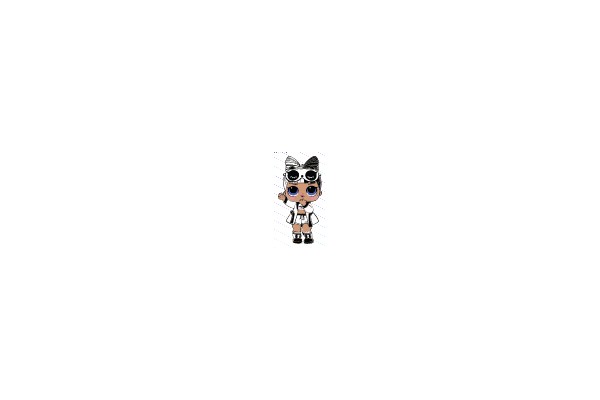 Stylish Character with Bow and Goggles