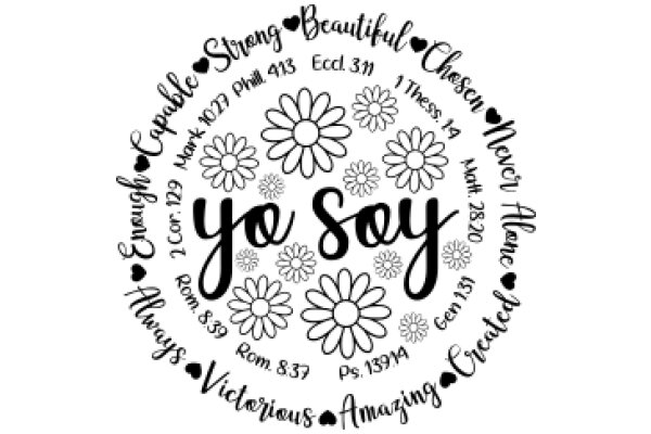 A Circle of Affirmations and Flower Designs