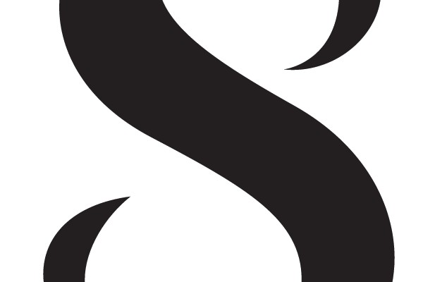 Black Scripted Letter 'S'
