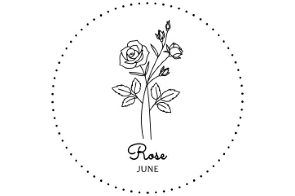 Rose of June: A Floral Illustration