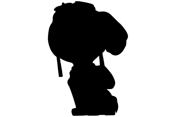 Snoopy with a baseball bat