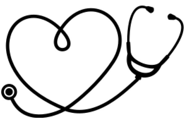 AStethoscope and Heart, Symbolizing Medical Care and Love