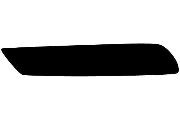 A Black Sticker on a White Surface
