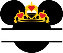 A Simplistic Logo of Mickey Mouse's Iconic Hat with a Crown on Top