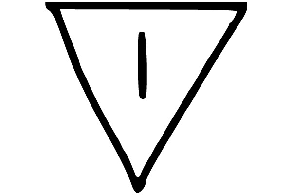 Simplified Triangle with a Vertical Line