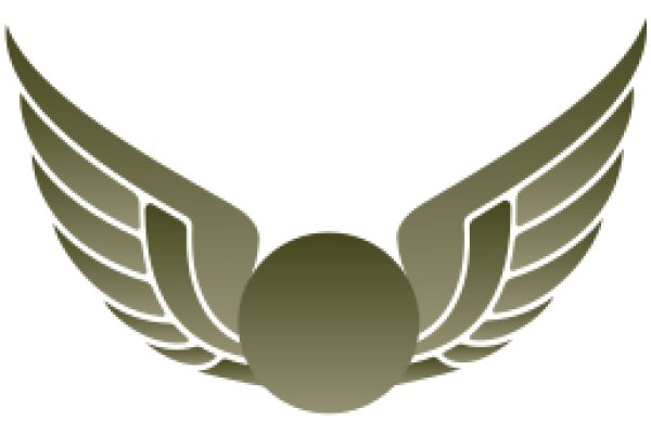 Stylized Aviation Logo: A Wing and a Circle