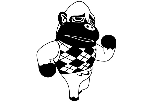 Enthusiastic Penguin Athlete