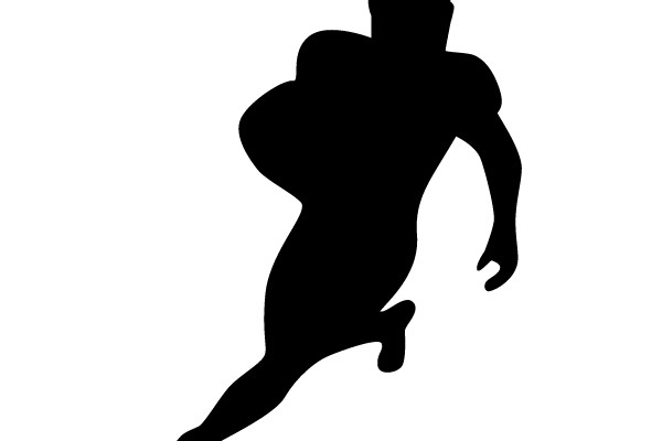 American Football Player Silhouette