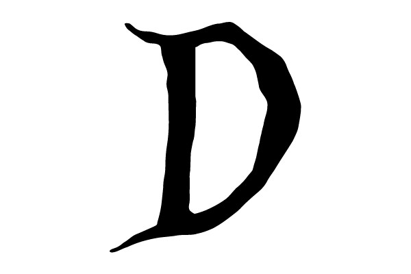 Bold Black Letter D