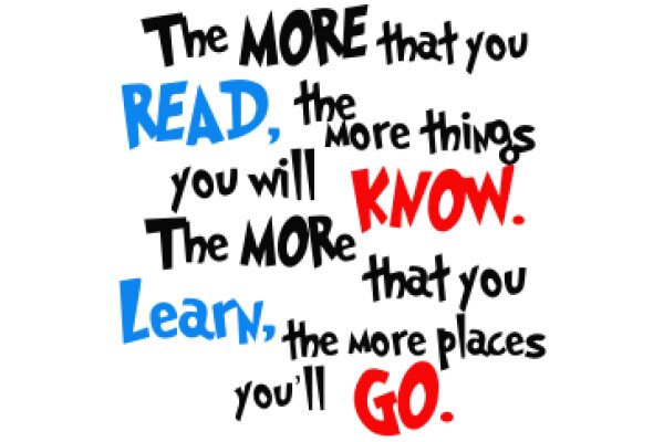 The More You Read, the More You Know: A Quote on the Importance of Learning and Exploration