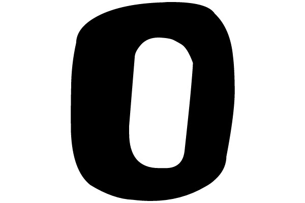 Black Circle on White Background