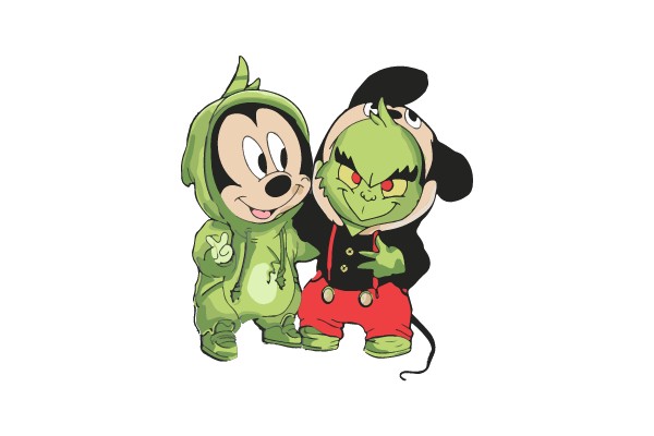 Costumed Characters Poses Together