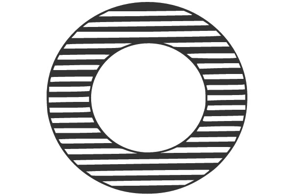 Circular Pattern with Alternating Stripes