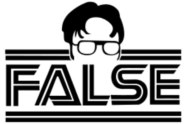 A Minimalist Logo for a Brand Called 'False' with a Stylized Character
