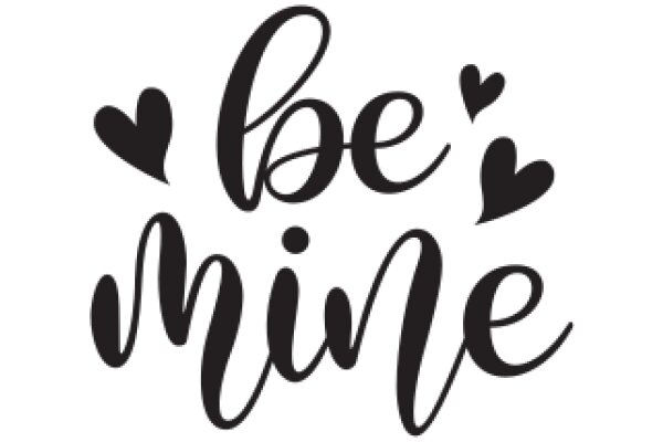 Be Mine: A Graphic Design of a Heartfelt Message