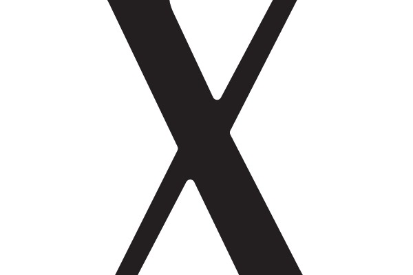 Bold Gothic 'X' Logo