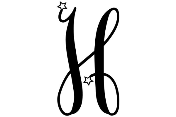 Stylized Monogram with Star Design