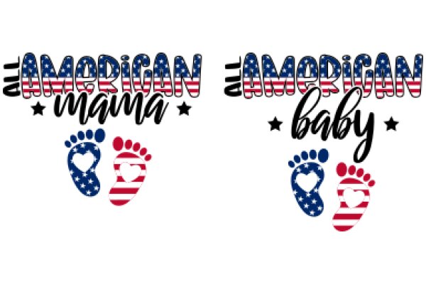 Celebrating American Pride: A Graphic Design Showcasing the Unity of American Mothers and Babies