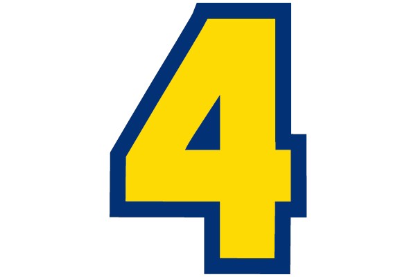 Bold Number 4
