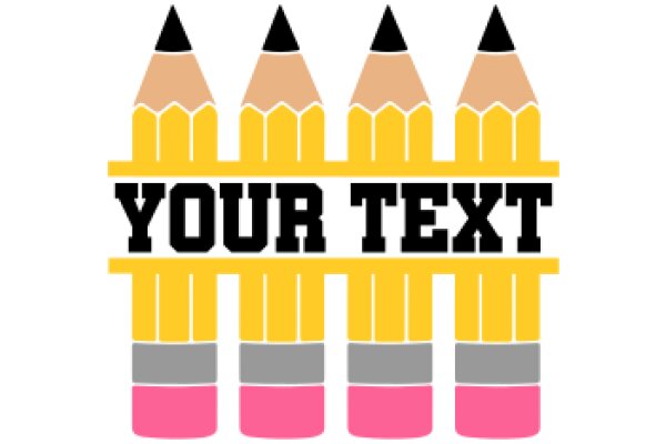 Your Text: A Playful Pencil-Based Logo Design