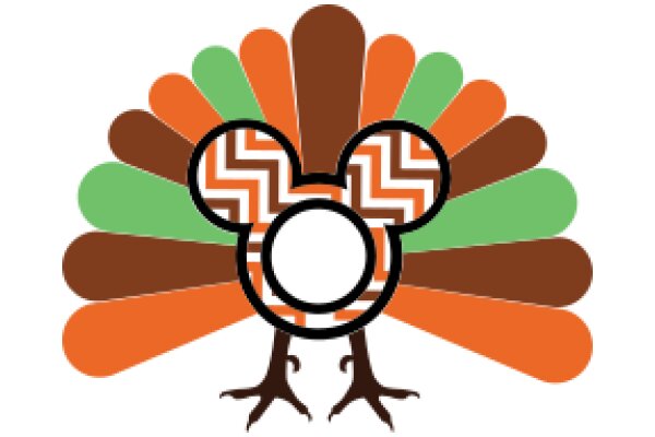 A Festive Thanksgiving Decoration: A Colorful Turkey with a Pumpkin Head