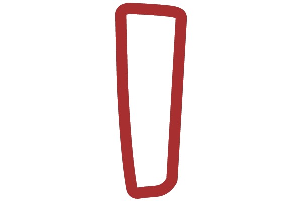 Abstract Geometric Lines in Red and White