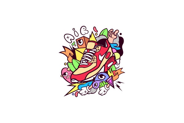 Vibrant Sneaker Fantasy