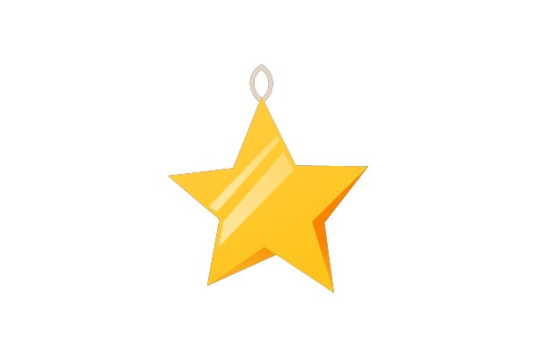 Gold Star Decoration