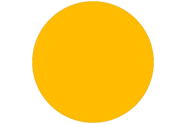 A Solid Yellow Circle