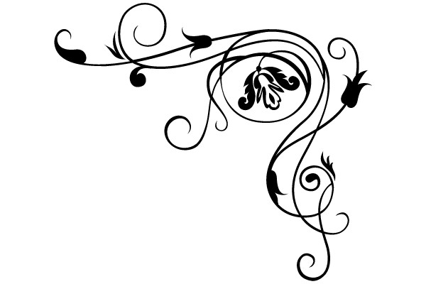 Ornate Floral Flourish Design