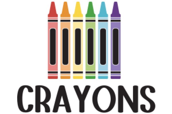 A Colorful Display of Crayons with the Brand Name 'Crayons' in the Background