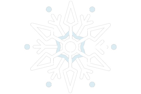 Tranquil Snowflake: A Serene Winter Icon