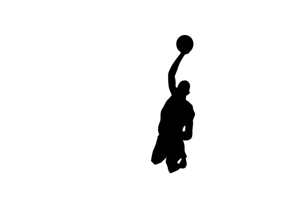 Basketball Dunk Silhouette