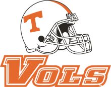 Vintage Football Helmet with 'VOLS' Logo