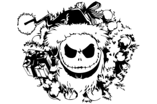 The Timeless Classic: A Illustration of the Jack Skellington Character from The Nightmare Before Christmas