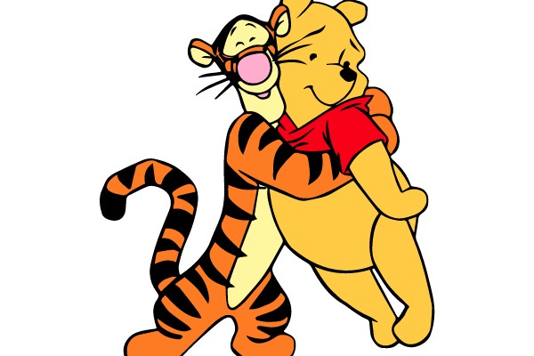 Winnie the Pooh and Tigger Hug