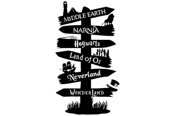 A Journey Through Middle Earth: A Signpost to Iconic Locations from the Legendary World of J.R.R. Tolkien